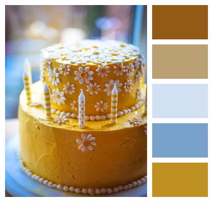 Yellow Cake Birthday Cake Daisy Cake Image